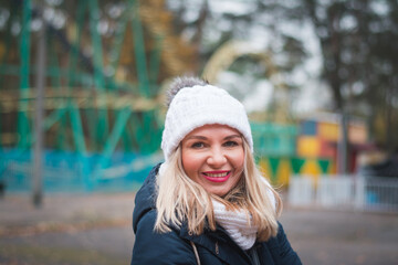 Head shot of Beautiful girl portrait