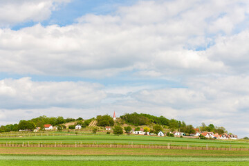 Wine route at Galgenberg in Weinviertel, Austria