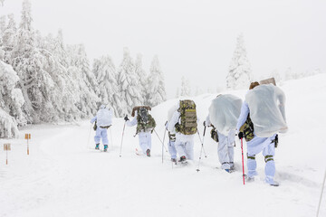 Winter training of the Czech Special force