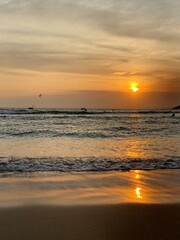 Fototapeta premium sunset on the beach