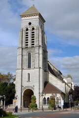 Fototapeta na wymiar Ville de Créteil, église Saint-Christophe, département du Val de Marne, France