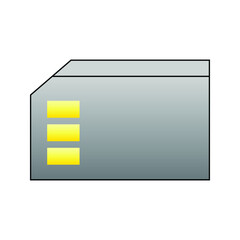 sim card icon, memory card icon