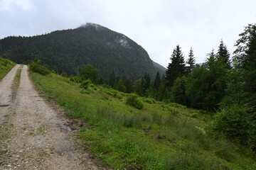 Fototapeta na wymiar Wandern in der Kaiserklamm in den Tiroler Alpen