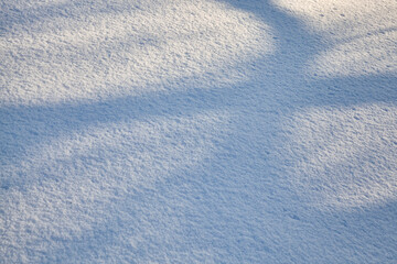 shadows on snow