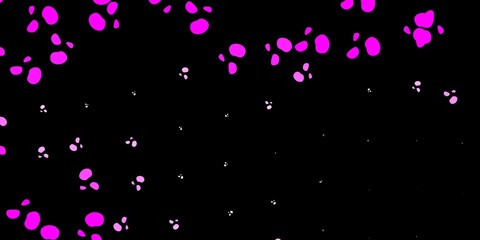 Dark pink vector pattern with abstract shapes.