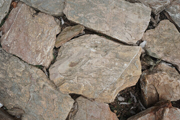 Chert  rock isolated in the nature