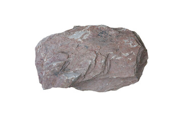 Chert rock isolated on a white background.