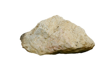 marble rock stone for outdoor garden decoration isolated on white background.