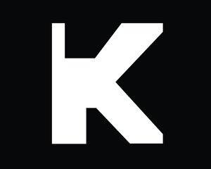 initial k logo letter designs