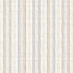 Naadloze Franse blauwe gele boerderij stijl strepen textuur. Geweven linnen doek patroon achtergrond. Lijn gestreepte close-up geweven stof voor keukenhanddoek materiaal. Picknick tafelkleed van krijtstreepvezels