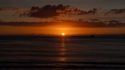 Fototapeta premium mauritus ocean sunset
