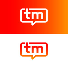 TM logo messenger app logo