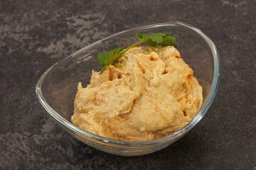 Vegan dietary cusine - humus snack