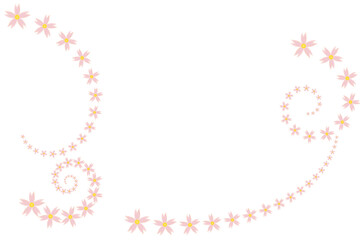 桜模様の背景イラスト素材