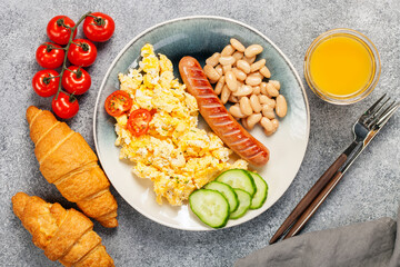 Traditional English breakfast.