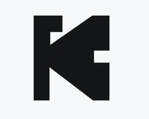 initial k logo letter designs