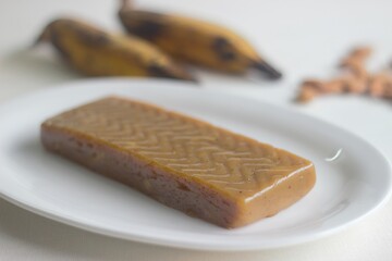 Plantain Fudge, a dessert made of over ripe plantains.