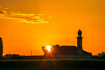 mosque at dawn