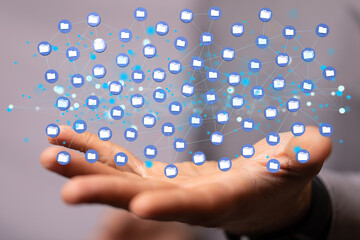 data network 3d digital info