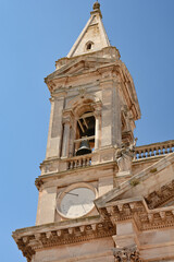 Fototapeta na wymiar Basilica of Saints Cosmas and Damian in Alberobello in Italy