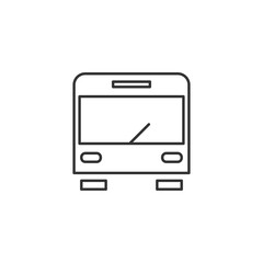 Bus icon isolated on white background. Transportation symbol modern, simple, vector, icon for website design, mobile app, ui. Vector Illustration