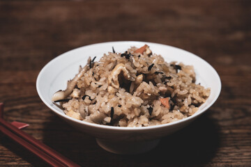ひじきの炊き込みご飯