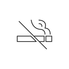 No smoking icon isolated on white background. Prohibition symbol modern, simple, vector, icon for website design, mobile app, ui. Vector Illustration