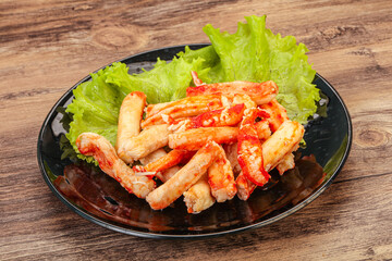 Natural luxury crab meat fillet