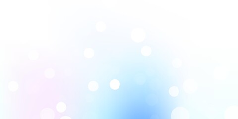 Light pink, blue vector template with circles.