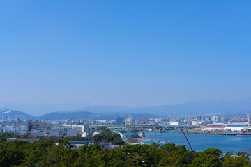 Fototapeta na wymiar 富士の街並み