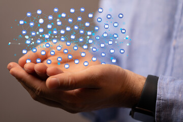 data network 3d digital info