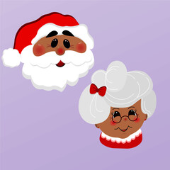 Santa Claus and Mrs Claus