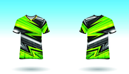 Sport design template  football jersey vector for football club. uniform front and back view.