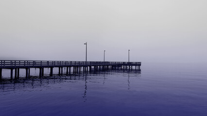 Obraz premium pier in the morning