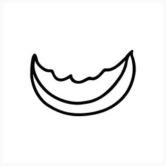 Obraz na płótnie Canvas Doodle food icon isolated on white. Sketch vector stock illustration. EPS 10