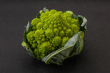 Vegan organic food - Romanesco cabbage