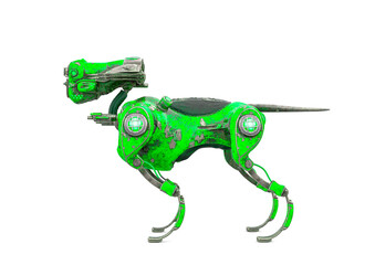 cyber watchman dog on side view