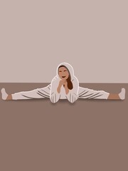 child doing yoga