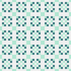 Fototapeta premium Abstract Cross Pattern Dots Logo generative computational art illustration