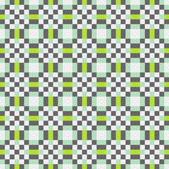 Abstract Cross Pattern Dots Logo generative computational art illustration