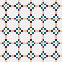 Abstract Cross Pattern Dots Logo generative computational art illustration