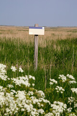 Schild mit Beschriftungsmöglichkeit (Werbeschild/Werbetafel/Werbefläche))