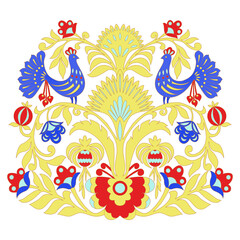 Ethnic floral ornament