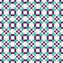 Fototapeta premium Abstract Cross Pattern Dots Logo generative computational art illustration