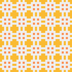 Abstract Cross Pattern Dots Logo generative computational art illustration