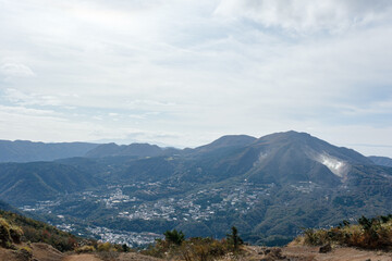 箱根の大涌谷と強羅の街