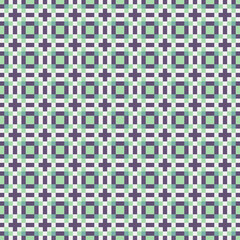 Abstract Cross Pattern Dots Logo generative computational art illustration