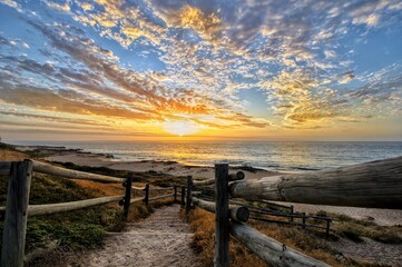 Obraz premium sunset on the beach