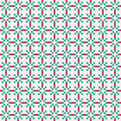 Fototapeta premium Abstract Cross Pattern Dots Logo generative computational art illustration