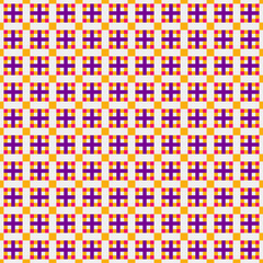 Fototapeta premium Abstract Cross Pattern Dots Logo generative computational art illustration